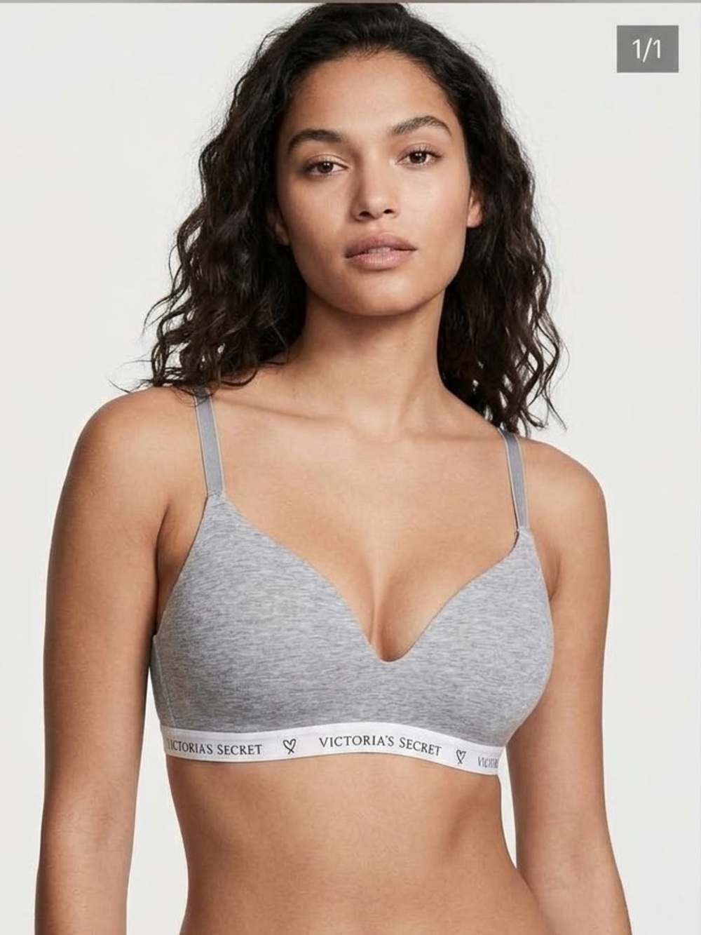 3/$50 Victoria's Secret T-shirt bra Wireless Gray Size 34B